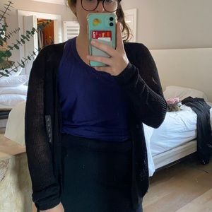 Fishnet style cardigan